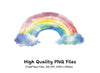 Rainbows and Clouds Clipart Bundle