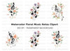 Floral Music Notes Clipart Bundle