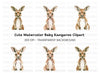 Baby Kangaroo Clipart Bundle