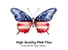 Patriotic Butterfly Clipart Bundle