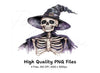 Spooky Skeleton Witch Clipart Bundle
