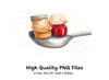 Peanut Butter and Jelly Spoon Clipart Bundle