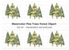 Pine Trees Clipart Bundle