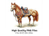 Western Horse Clipart Bundle