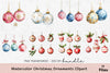 Christmas Ornaments Clipart Bundle