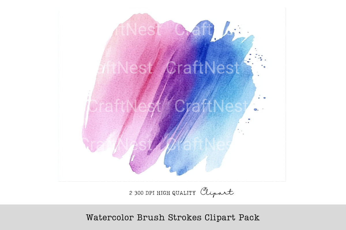 Brush Strokes Clipart Bundle