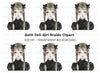 Gothic Lolita Girl Clipart Bundle