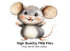 Cute Mouse Clipart Bundle
