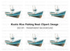 Fishing Boat Illustration Clipart Bundle