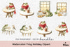 Frog Holiday Clipart Bundle