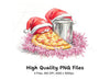 Christmas Pizza and Soda Can Clipart Bundle