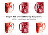 Red Marble Cracked Clipart Bundle