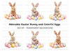 Sweet Brown Easter Bunny Clipart Bundle