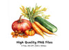 Fresh Farm Produce Clipart Bundle