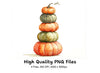 Pumpkin Stacks Clipart Bundle