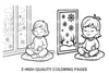 Winter Meditation Scene Coloring Books