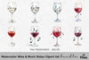 Wine Music Notes Clipart Bundle