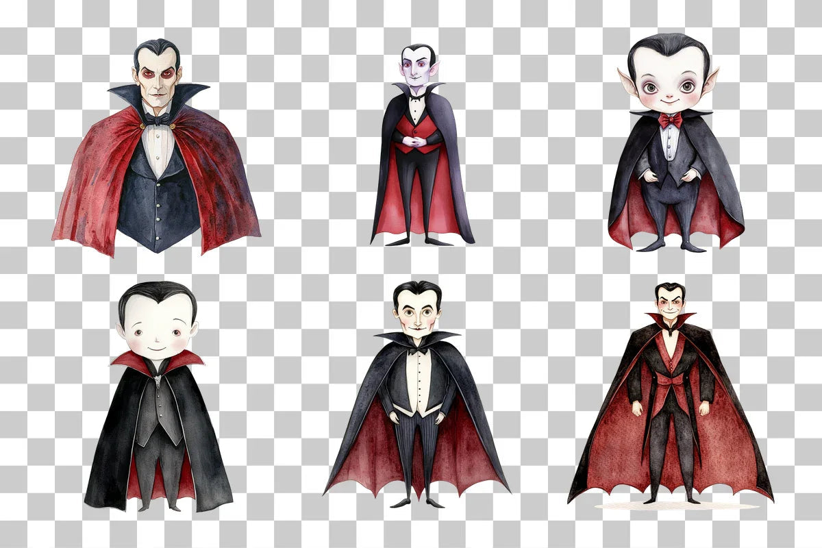 Vampire Dracula Character Clipart Bundle - CraftNest - Digital Crafting and Art