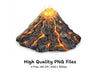 Volcano Eruption Clipart Bundle