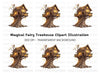 Enchanted Fairy Treehouse Clipart Bundle
