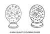 Winter Wonderland Snow Globe Coloring Books