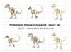 Dinosaur Skeleton Clipart Bundle