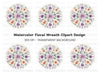Floral Mandala Clipart Bundle
