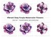 Purple Flowers Clipart Bundle