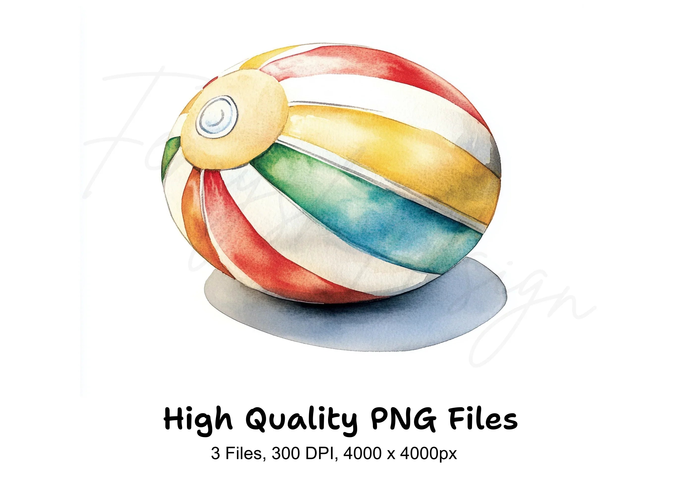 Beach Ball Clipart Bundle