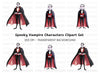 Classic Vampire Clipart Bundle