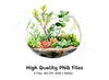 Charming Terrarium Clipart Bundle