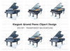 Grand Piano Clipart Bundle