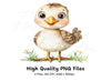 Cute Baby Chicks Clipart Bundle