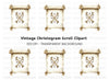 Ancient Bone Rune Scroll Clipart Bundle