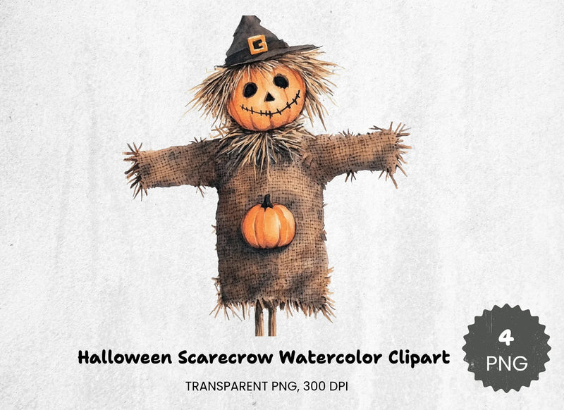 Halloween Scarecrow Clipart Bundle - CraftNest - Digital Crafting and Art