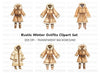 Eskimo Winter Outfit Clipart Bundle