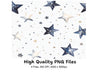 Scattered Stars Clipart Bundle