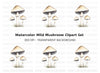 Forest Mushroom Clipart Bundle