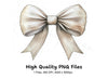 Beige Bow Clipart Bundle