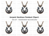 Double Serpent Necklace Clipart Bundle