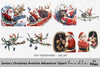 Santa Flight Adventure Clipart Bundle