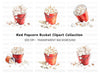 Popcorn Buckets Clipart Bundle
