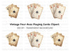 Aces Playing Cards Clipart Bundle