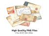 Vintage Letter Envelope Clipart Bundle
