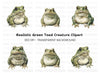 Green Toad Clipart Bundle