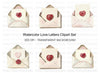 Love Letter Heart Seals Clipart Bundle