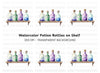 Potion Bottles on Wooden Shelf Clipart Bundle