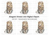 Majestic Lion with Ornate Base Clipart Bundle