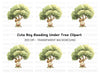 Boy Reading Under Tree Clipart Bundle