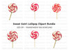 Sweet Swirl Lollipop Clipart Bundle